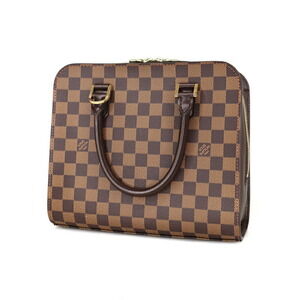 Louis Vuitton Triana Handbag Damier Ebene Brown Canvas Square
